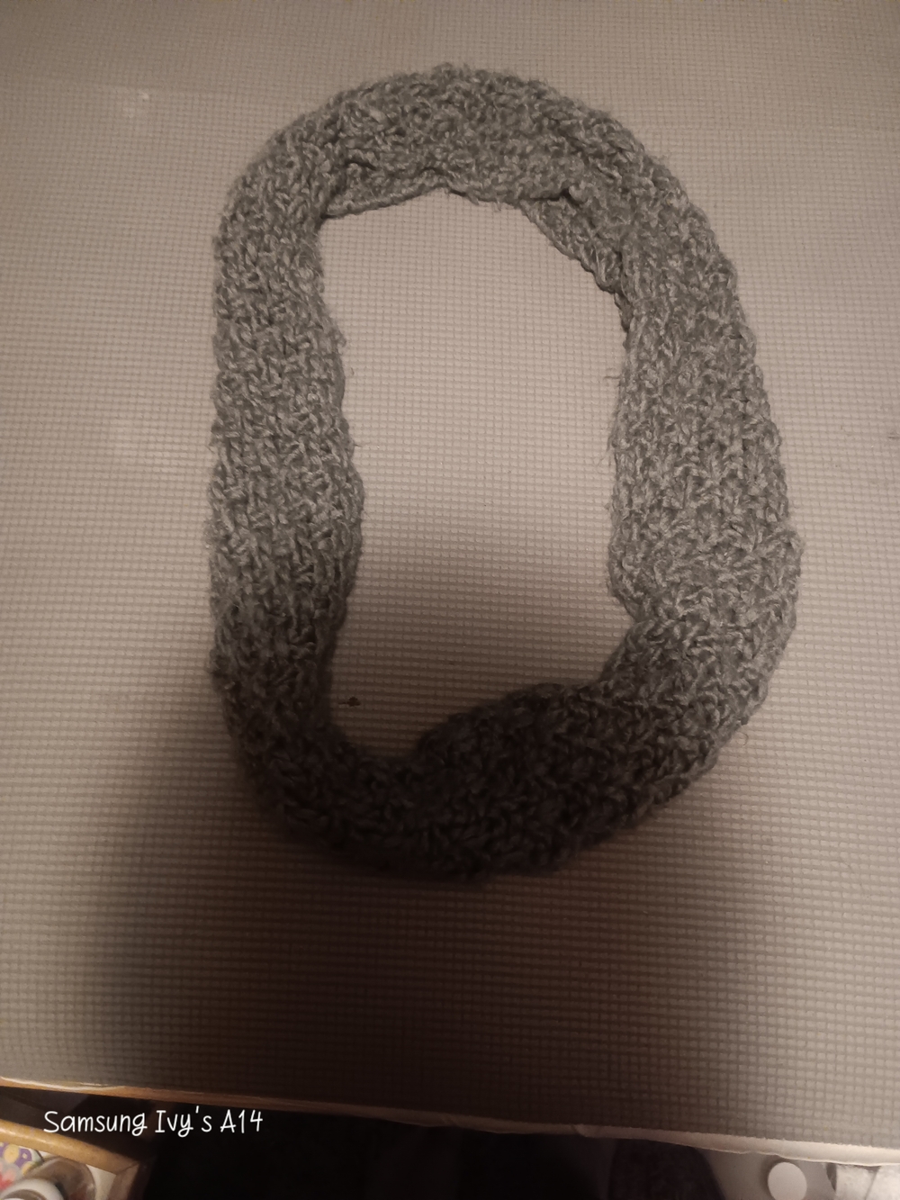 Old Navy Grey Knit Infinity Scarf